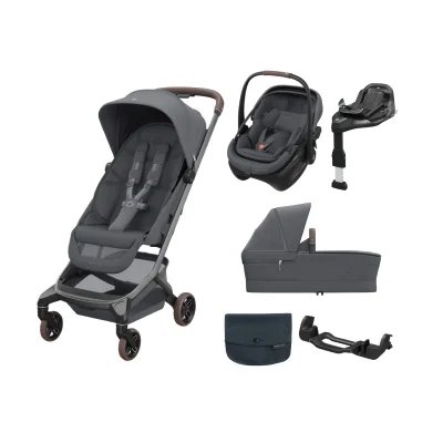 Maxi Cosi Fame Cabin Zero G Bundle - Moon Graphite