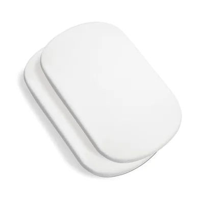 Maxi-Cosi Iora Waterproof Bedsheets, Baby Cot Bedding, Waterproof Mattress Protector, Bedside Crib Fitted Sheets for Maxi-Cosi Iora Range and Tori Co-Sleepers, Set of 2 Bedside Crib Sheets, White