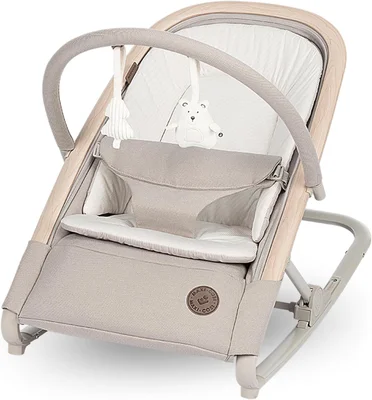 Maxi-Cosi Kori, 2-in-1 Ergonomic Baby Bouncer Chair with Toy Arch - Classic Beige