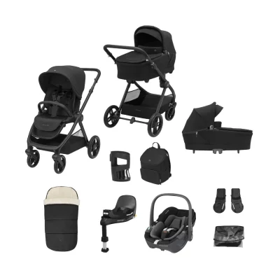 Maxi Cosi Oxford+ (PLUS) 9 Piece Bundle With Pebble 360 Car Seat