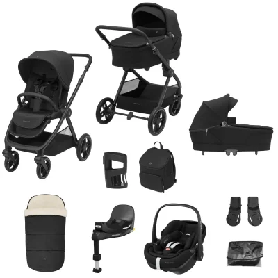 Maxi Cosi Oxford+ (PLUS) 9 Piece Premium Bundle With Pebble 360 Pro 2 Car Seat
