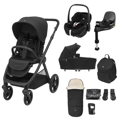 Maxi-Cosi Oxford+ Premium + Pebble 360 Pro 2 Travel System (9 pieces) - Twillic Black