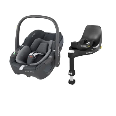 Maxi Cosi Pebble 360 i-Size Baby Car Seat + FamilyFix 360 Base - Essential Graphite — image 2