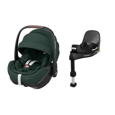 Maxi-Cosi Pebble 360 Pro2 Car Seat - Twillic Green / FamilyFix 360 Pro Base / Birth to 15m