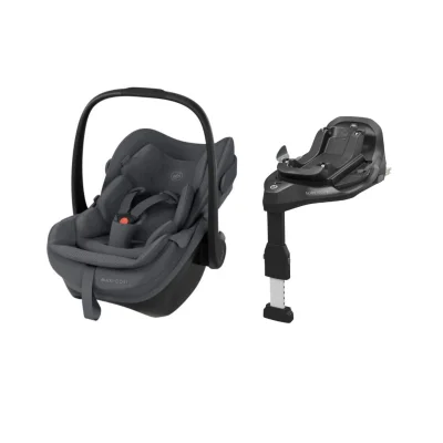 Maxi Cosi Pebble Slide Pro i-Size Group 0+ Car Seat & FamilyFix Slide Pro Base Bundle - Moon Graphite