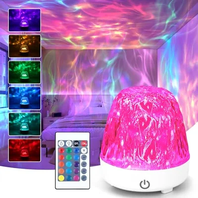 Maxricus Sensory Night Lights Ocean Light - Women Mom Girls Gifts Wave Ceiling Projector with 16 Colors,30 Lighting Modes,Galaxy Projector for Bedroom/Party/Game,Lava Lamp Mood Light
