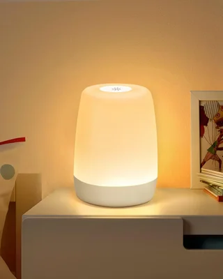 MEDE Night Light Baby Touch Lamps Bedside Dimmable Nightlight,LED Childrens Night Light Kids with Timer & RGB Changing & Memory,USB Rechargeable Portable Bedside Table Lamp for Bedroom Breastfeeding - White" Or "Beige