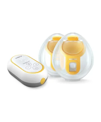 Medela Freestyle Mini Hands Free Double Electric Breast Pump - White/Yellow