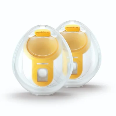 Medela Hands-Free Collection Cups, Compatible with Freestyle Flex and Swing Maxi Electric Breast Pumps, 1 Set of 2 Cups, White - White / One Size