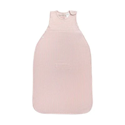 Merino Kids Go Go Sleeping Bag - All Seasons - Misty Rose Stripe - Misty Rose - Misty Rose
