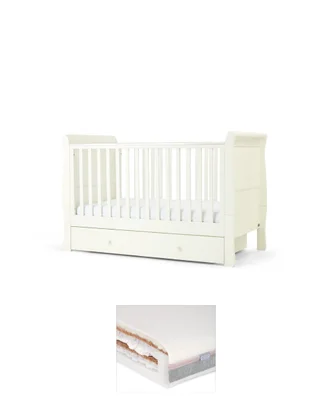 Mia Cotbed & Luxury Hybrid Twin Mattress Bundle