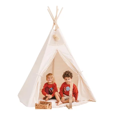 MiniCamp Kids Teepee Tent with Pom Poms - Teepee Only