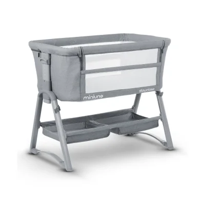 Miniuno StayClose Co-Sleeper Crib - Grey