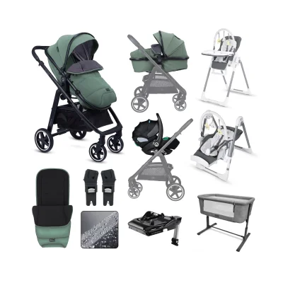 miniuno TouraGo Bundle Package with Stay Close Crib & Yumo2 Plus Highchair