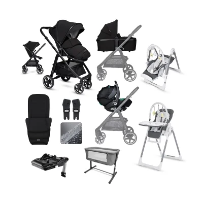 miniuno Toura Bundle Package with Sleeptite2 Crib & Yumo2 plus Highchair - Pink