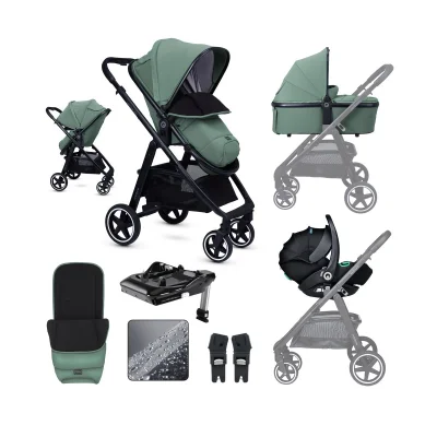 miniuno Ventoura Travel System with Lie Flat i-Size Carseat & Isofix Base