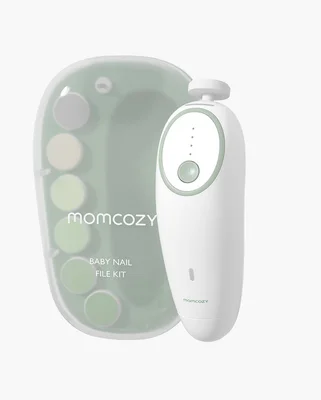 Momcozy Baby Nail File Electric, Gentle Baby Nail Trimmer Electric Rechargeable, Baby Nail Clipper Electric, 360° Fog LED Gentle Light, 7 Grinding Head Replacement Pads — image 6