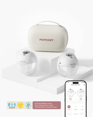 M5 Smarte Tragbare Milchpumpe – Upgrade mit App-Steuerung | Versand nach: EU | Variante: Doppel + 120 Beutel