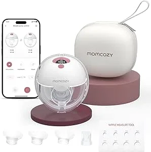 Momcozy M5 Smart Wearable Breast Pump, Hands-Free Electric Pump