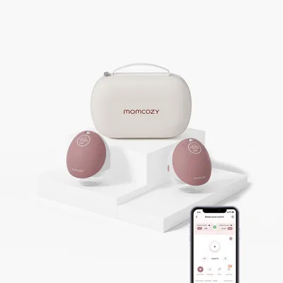 Momcozy M9 Double Breast Pump - Pink / White - Pink