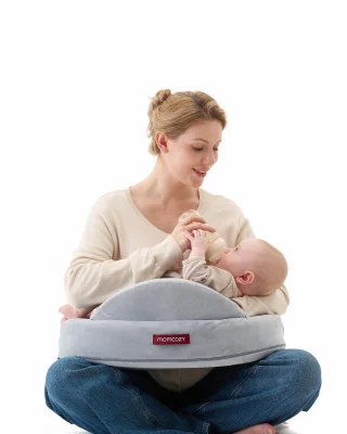Momcozy Exclusive Memory Foam Nursing Pillow - Grey
