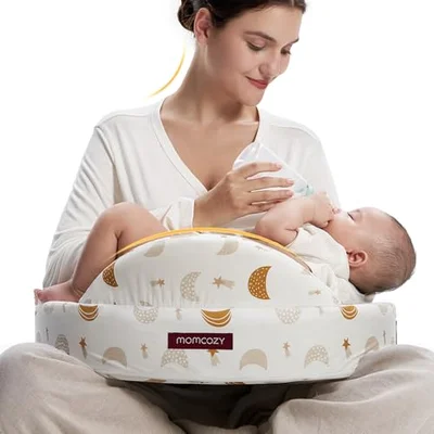 momcozy Memory Foam Nursing Pillow, High-Rebound Support, Green