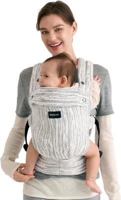 Momcozy HeriHug 100% Linen Baby Carrier - Time Heritage Beige