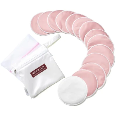 Momcozy Reusable Breast Pads - 14 Pack - Pink