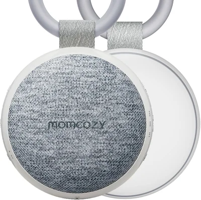 Momcozy WN06 Portable White Noise Machine Baby with Night Light - White Noise Device for Newborns, 20 Soothing Sounds, Rechargeable White Noise Therapy and Bluetooth Speaker, Grey
