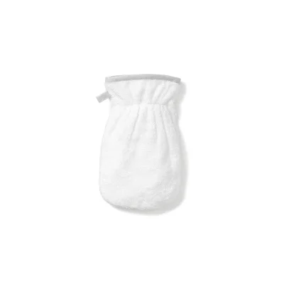 MORI Bath-Time Towel Mitt - White + Grey - White/Grey