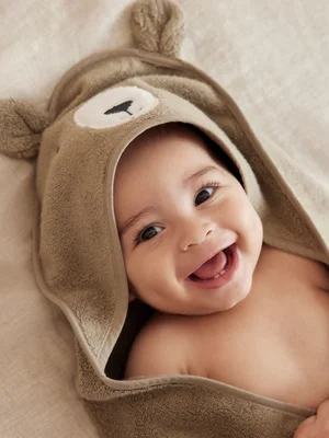 MORI Brown Bear Hooded Towel