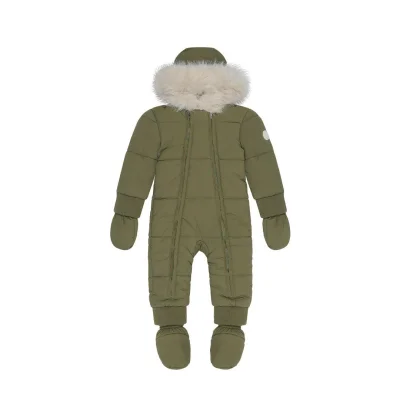 MORI Recycled Waterproof Faux Fur Lined Snowsuit - Olive