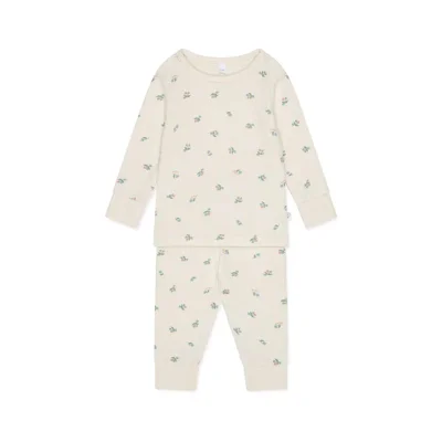 MORI Ribbed Floral Print Pyjamas - Floral Print