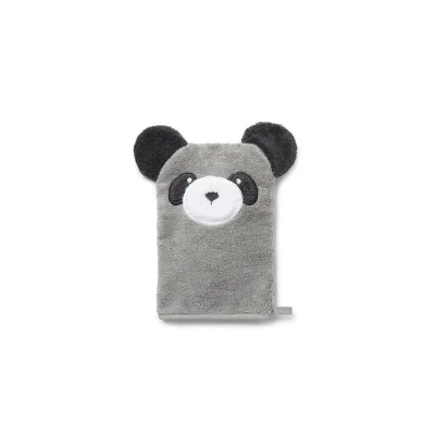 MORI Towel Mitt - Panda - Grey