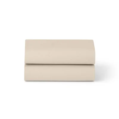 Moses Basket 2 Pack Fitted Sheets – Sand