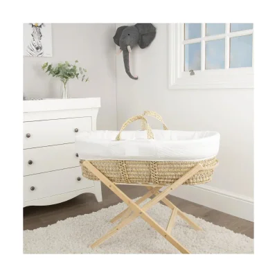 Mother&Baby Anti-Allergy Moses Basket - Natural Inc Mattress!