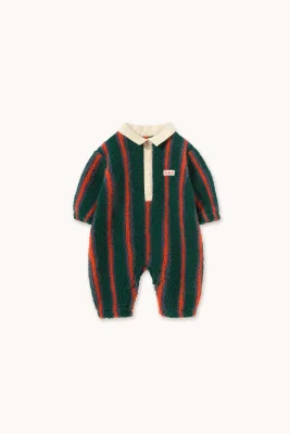 MULTICOLOR STRIPES POLO SHERPA ONE-PIECE - Default