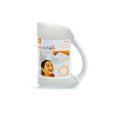 Munchkin Soft Rim Baby Bath Jug| Baby & Toddler Shampoo Rinser| Rinsing & Kids Wash Device| Hair Wash Jug with Easy Grip Handle| Essential Children's Accessories | Grey - Grey
