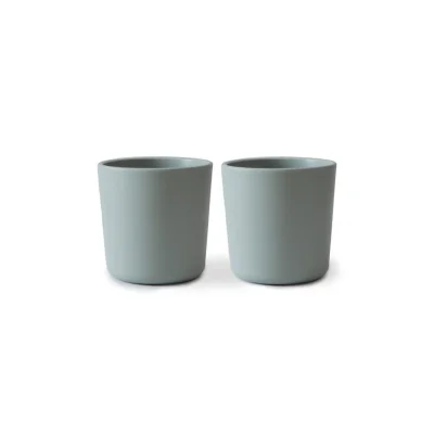 Mushie Dinnerware Cups - Sage - 2 Pack