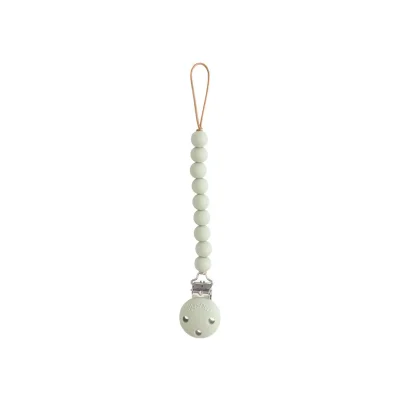 Mushie Hera Pacifier Clip - Sage