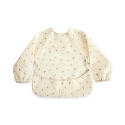 Mushie Long Sleeve Bib - Bows