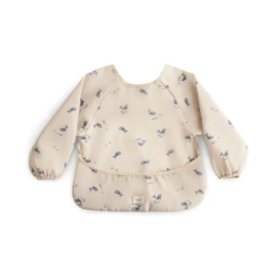 Mushie Long Sleeve Bib - Bows