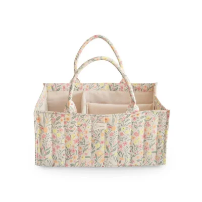 Mushie Nappy Caddy - Pastel Blooms