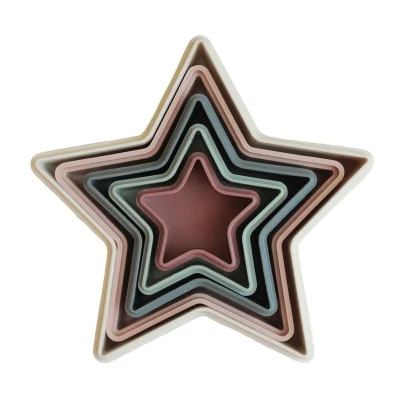 Mushie Nesting Star - Retro / 10+ months