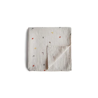 Mushie Organic Muslin Swaddle