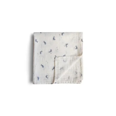 Mushie Organic Muslin Swaddle