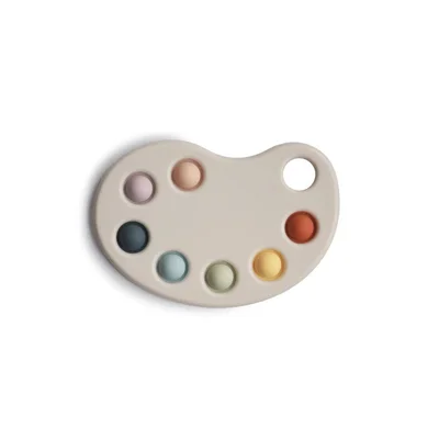 Mushie Paint Palette Press Toy