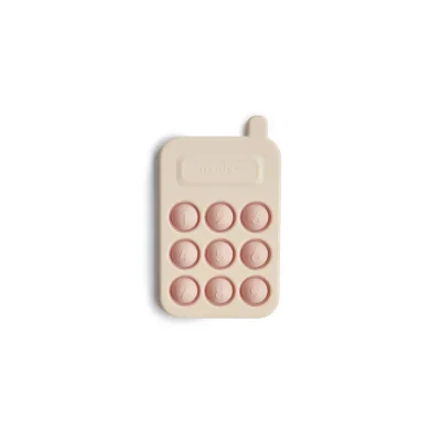 Mushie Phone Press Toy - Blush