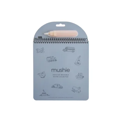 Mushie Reusable Water Color Pad - Vehicles - Vehicles
