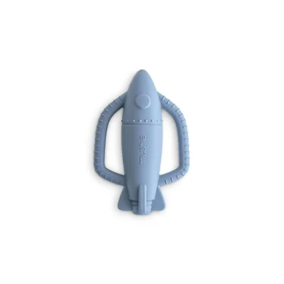 Mushie Rocket Rattle Teether - 3+ months
